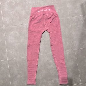 Alphalete revival leggings, pink/mauve size small